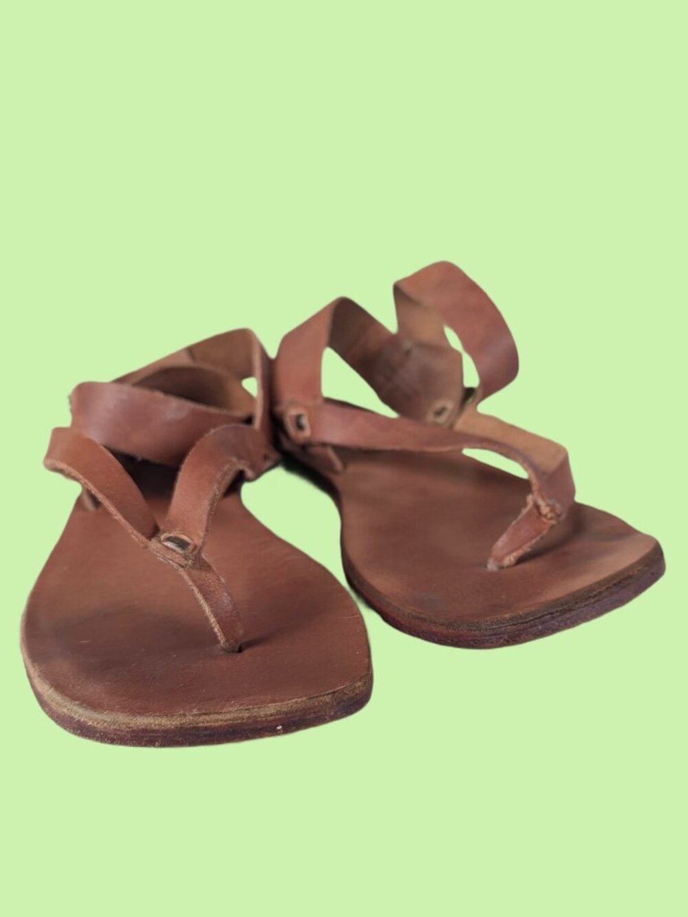 Free People Leather Gladiator Sandals - Size 37